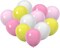 60-Pack 12-Inch Pink, Yellow, and White Latex Balloons – Birthday, Wedding, Baby Shower, and Party Decorations